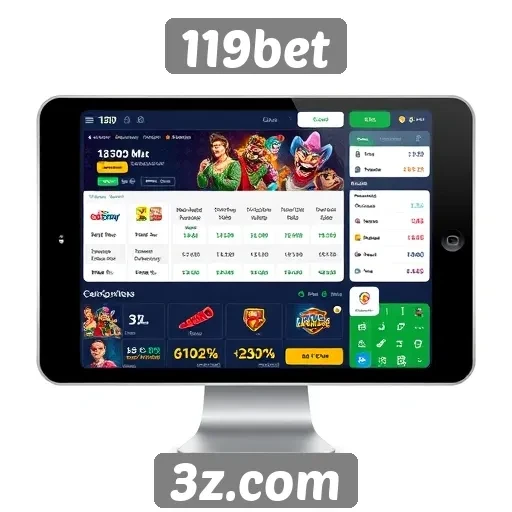 Interface e usabilidade do site 119bet