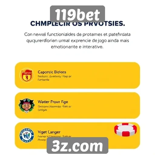 Novas funcionalidades introduzidas na plataforma 119bet
